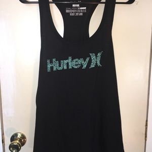 black hurley tank top